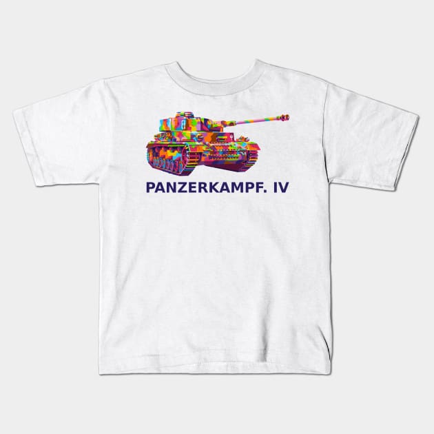 Panzerkampfwagen IV Kids T-Shirt by wpaprint